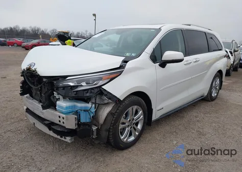 2021 Toyota Sienna Platinum from USA, damaged, VIN 5TDESKFC3MS017620